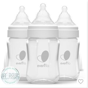 Evenflo balance wife neck GLASS bottles NEW